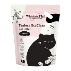 Whiskers2Tail Tapioca EcoClean Cat Litter 5kg/7L Sakura